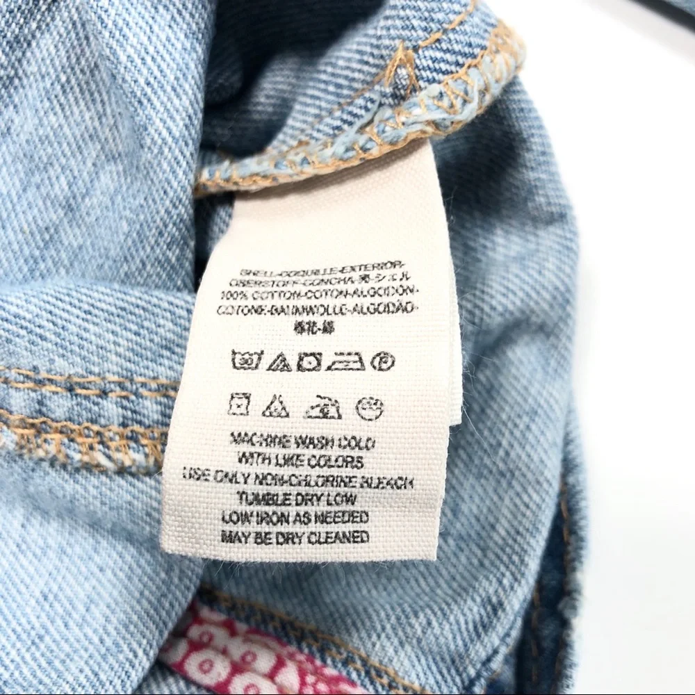 FREE PEOPLE 🔥🔥🔥cropped denim jean jacket - Picture 4 of 11